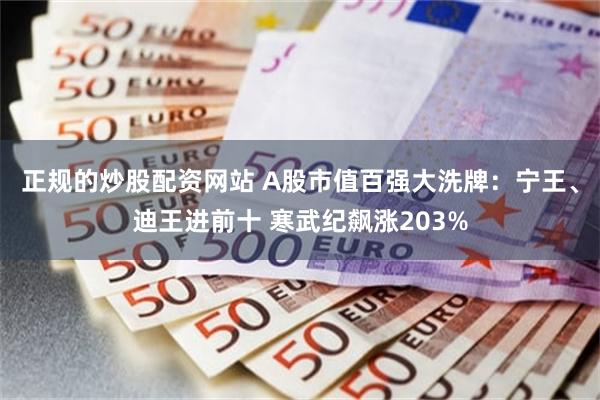 正规的炒股配资网站 A股市值百强大洗牌：宁王、迪王进前十 寒武纪飙涨203%
