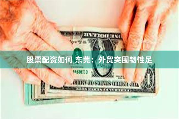 股票配资如何 东莞：外贸突围韧性足