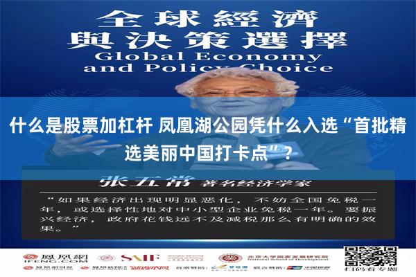 什么是股票加杠杆 凤凰湖公园凭什么入选“首批精选美丽中国打卡点”?