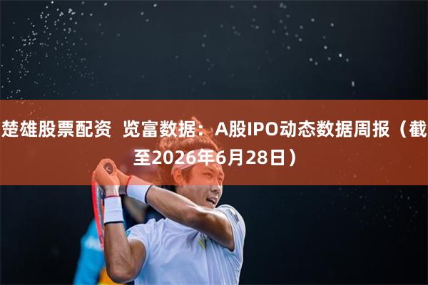楚雄股票配资  览富数据：A股IPO动态数据周报（截至2026年6月28日）
