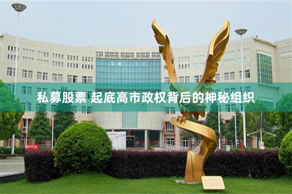 私募股票 起底高市政权背后的神秘组织