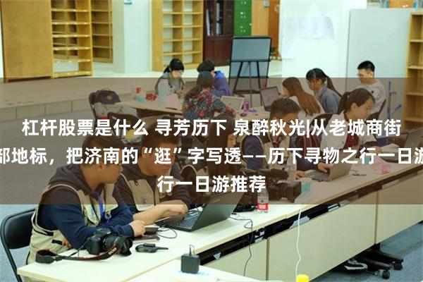 杠杆股票是什么 寻芳历下 泉醉秋光|从老城商街到东部地标，把济南的“逛”字写透——历下寻物之行一日游推荐