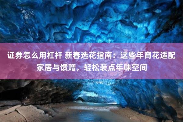 证券怎么用杠杆 新春选花指南:这些年宵花适配家居与馈赠,轻松装点年味空间